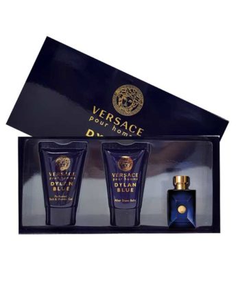 Dylan Blue Miniature Gift Set for Men (edT 5ml + Hair and Body Shampoo 25ml + After Shave Balm 25ml) by Versace