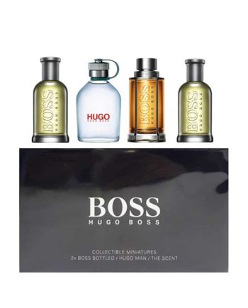 Collectible Miniatures for Men (4pcs) - The Scent, 5ml + Hugo MAN Green, 5ml + Boss Bottled, 5ml + Boss Bottled, 5ml by Hugo Boss