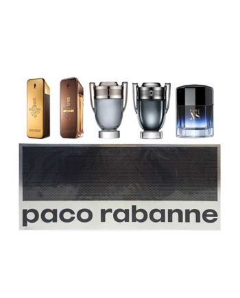 Collectible Miniatures (Special Travel Edition) for Men (5pcs) - 1 Million, edT 5ml, 1 Million Prive, edP 5ml, Invictus, edT 5ml, Invictus Intense, edT 5ml, Pure XS Pure Excess, edT 6ml by Paco Rabanne