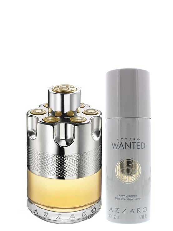 Wanted Gift Set for Men (edT 100ml + Deodorant Spray) by Azzaro