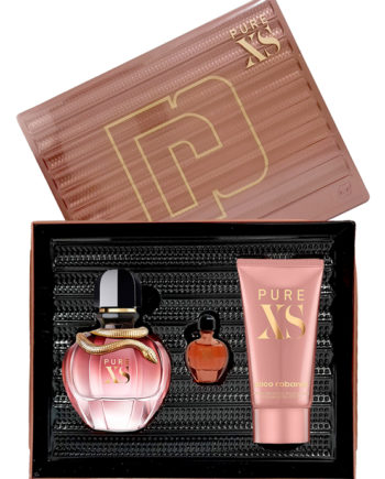 Pure XS Gift Set for Women (edP 80ml + edP 6ml + Sensual Body Lotion 100ml) by Paco Rabanne