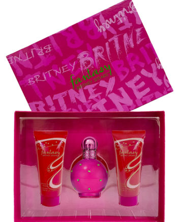 Fantasy Gift Set for Women (edP 100ml + Caught in a Spell Shower Gel 100ml + Work Your Magic Body Souffle 100ml) by Britney Spears
