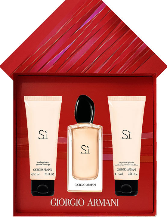 Si Gift Set for Women (edP 100ml + Moisturizing Perfumed Body Lotion 75ml + Perfumed Shower Gel 75ml) by Giorgio Armani