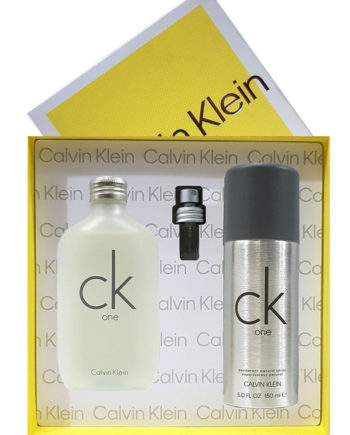 CK One Gift Set for Men and Women (Unisex) (edT 100ml + Deodorant Natural Spray 150ml) by Calvin Klein