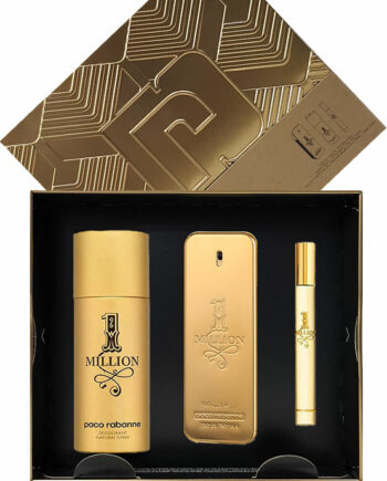 1 Million Gift Set for Men (edT 100ml + Deodorant Natural Spray 150ml + Travel Spray edT 10ml) by Paco Rabanne